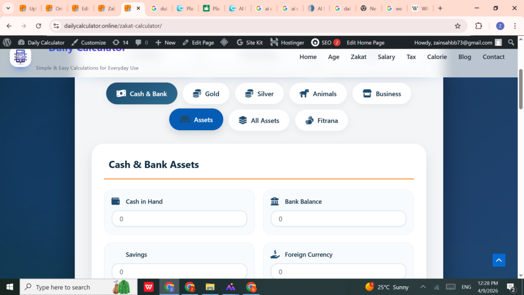 zakat calculator in pakistan